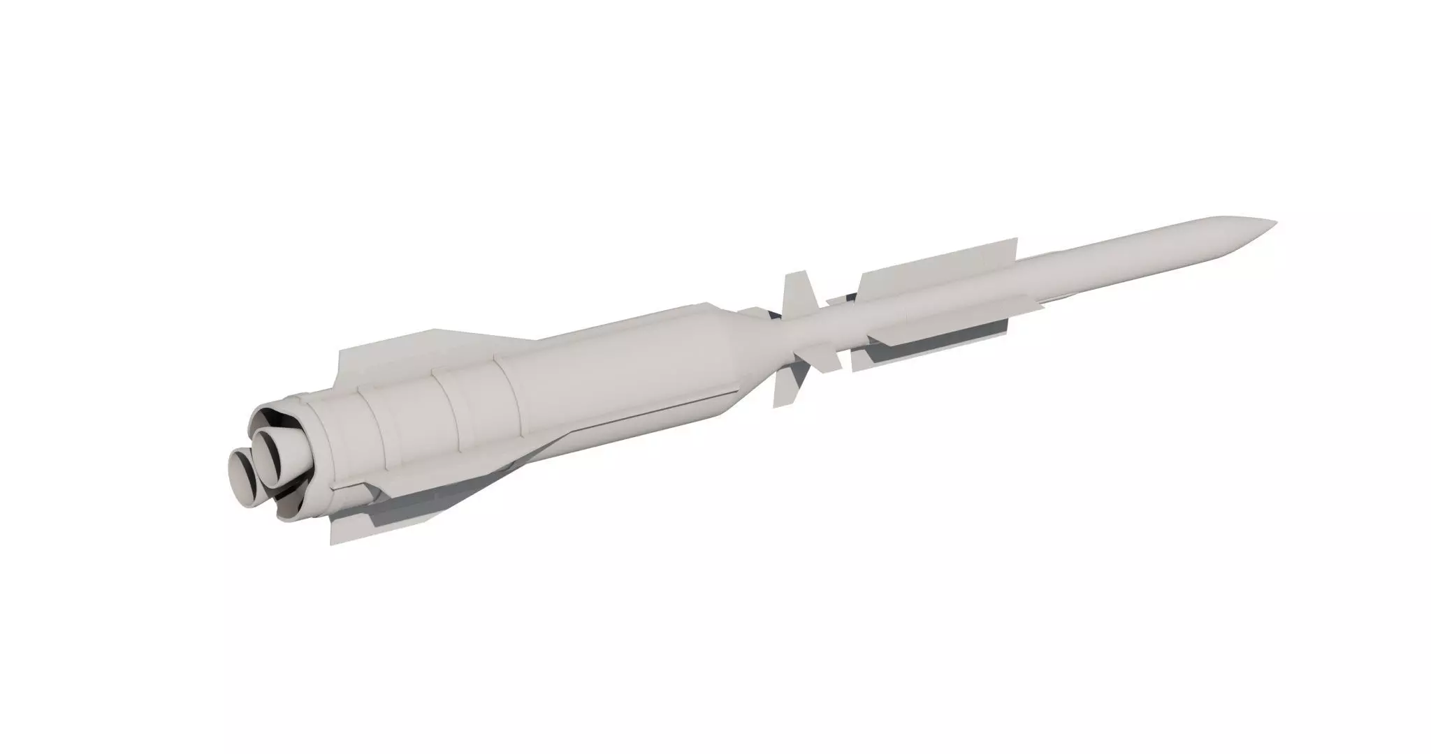 Aster 30 anti-aircraft missiles 3D model_9