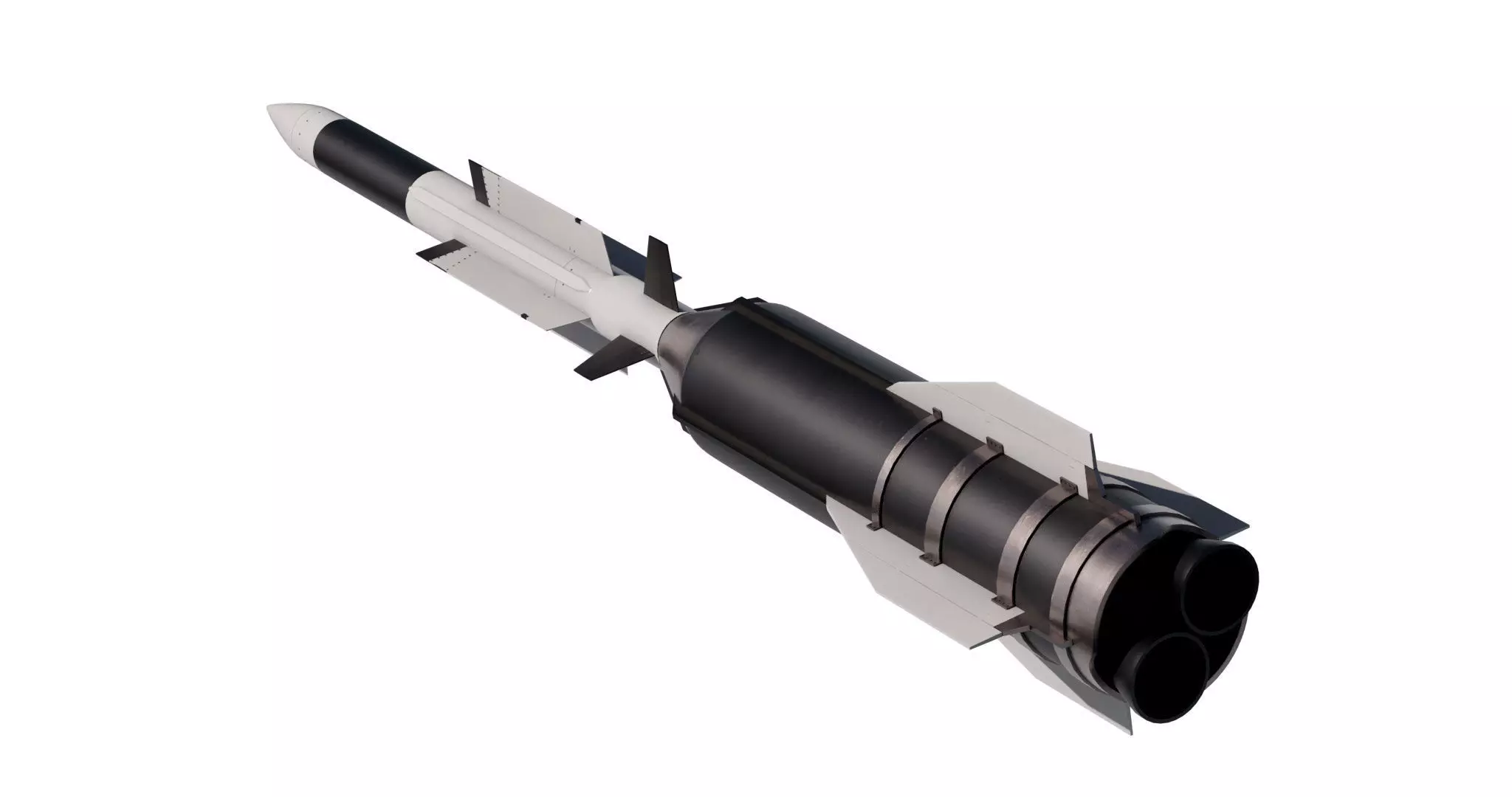 Aster 30 anti-aircraft missiles 3D model_3