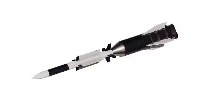 Aster 30 anti-aircraft missiles 3D model