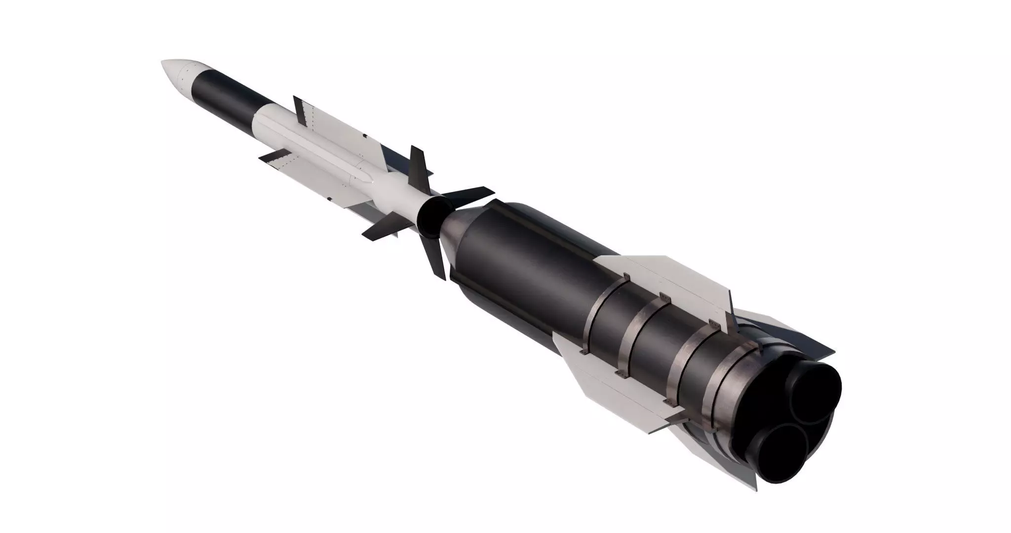 Aster 30 anti-aircraft missiles 3D model_12