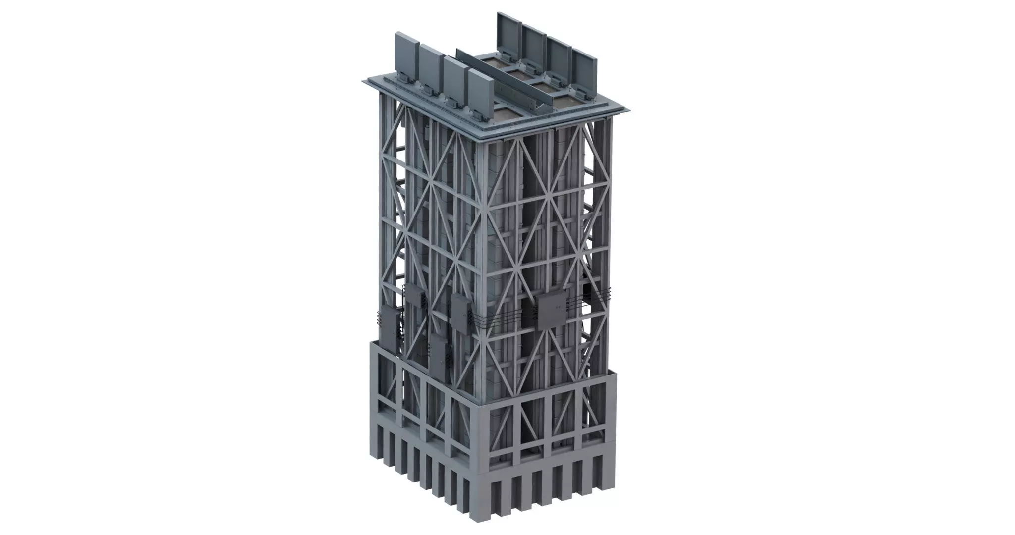 Sylver A-50 vertical launching system VLS 3D model_0