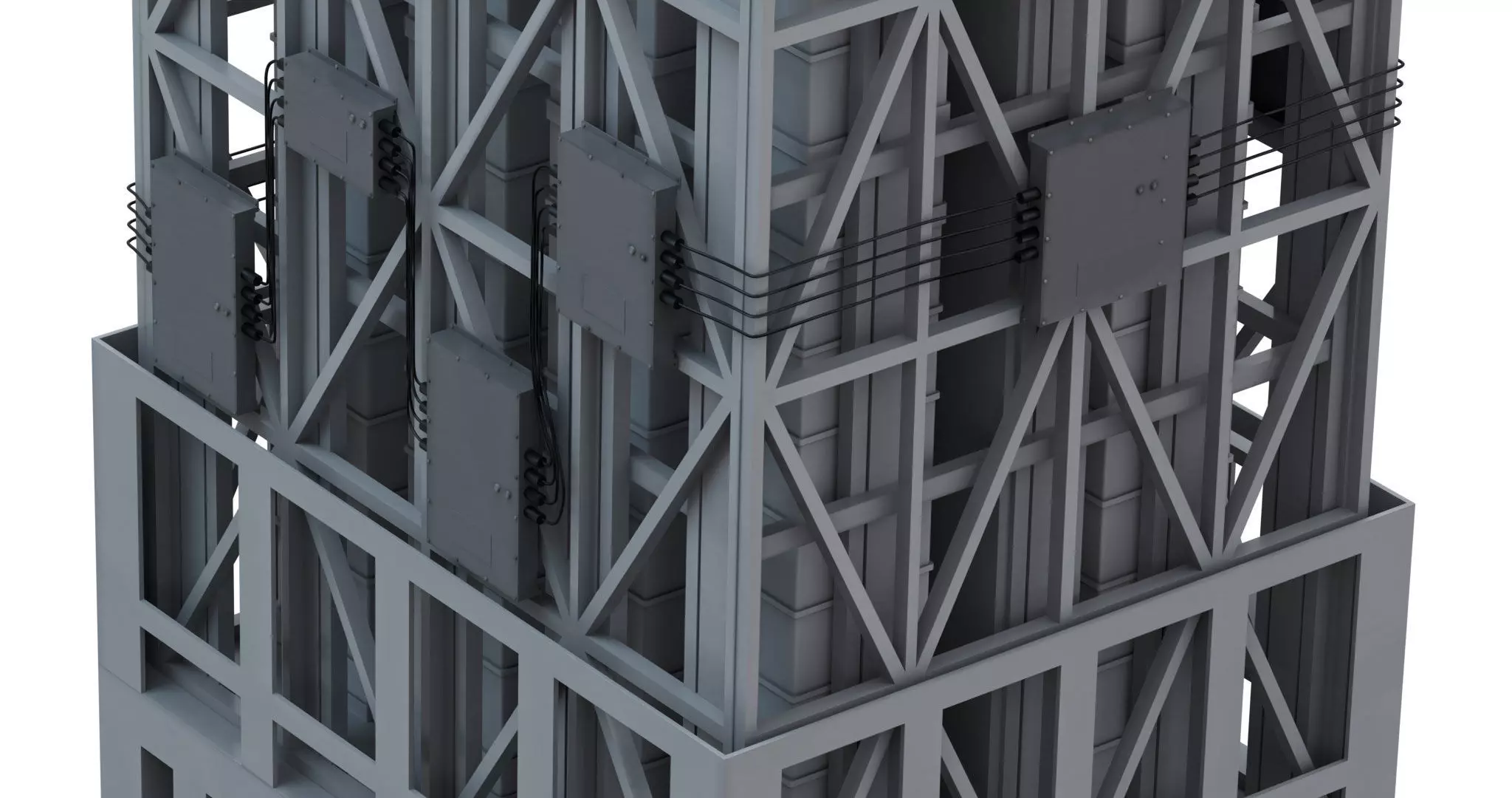 Sylver A-50 vertical launching system VLS 3D model_6