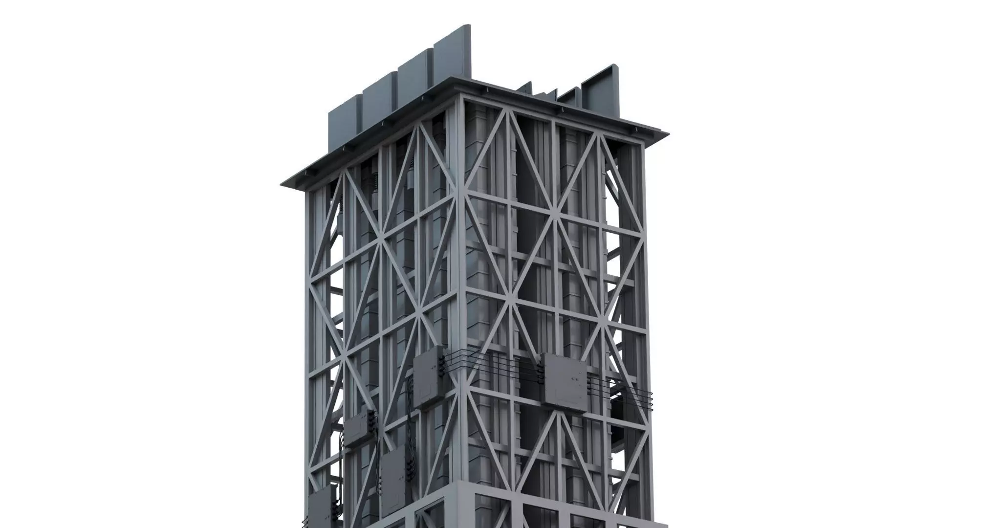 Sylver A-50 vertical launching system VLS 3D model_3