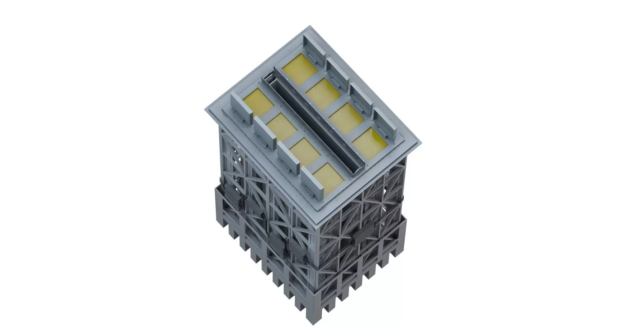 Sylver A-50 vertical launching system VLS 3D model_2