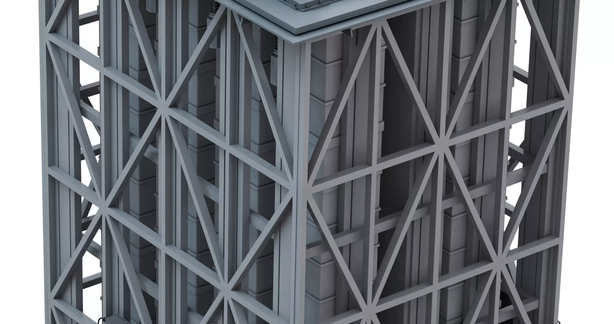 Sylver A-50 vertical launching system VLS 3D model_5