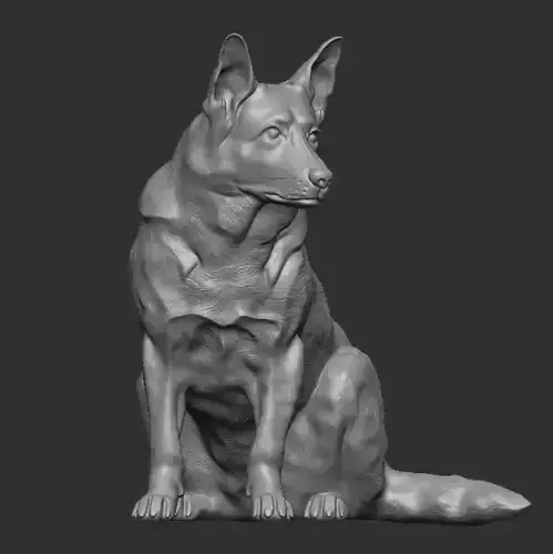 German shepherd dawg 3d Printable