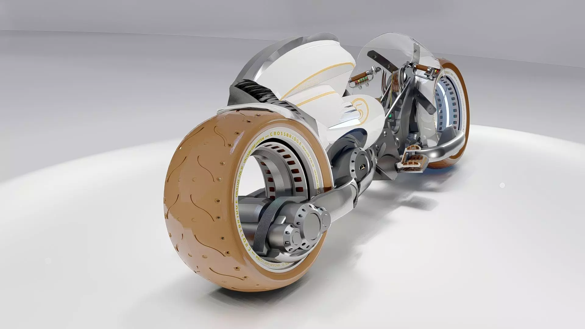 Futuristic Motorcycle 3D model_6