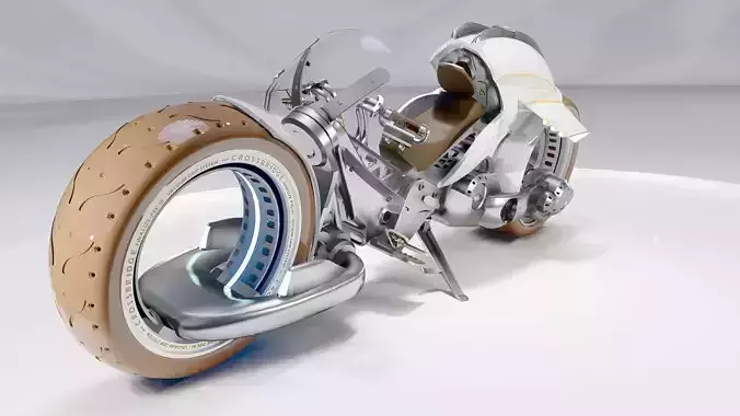 Futuristic Motorcycle 3D model