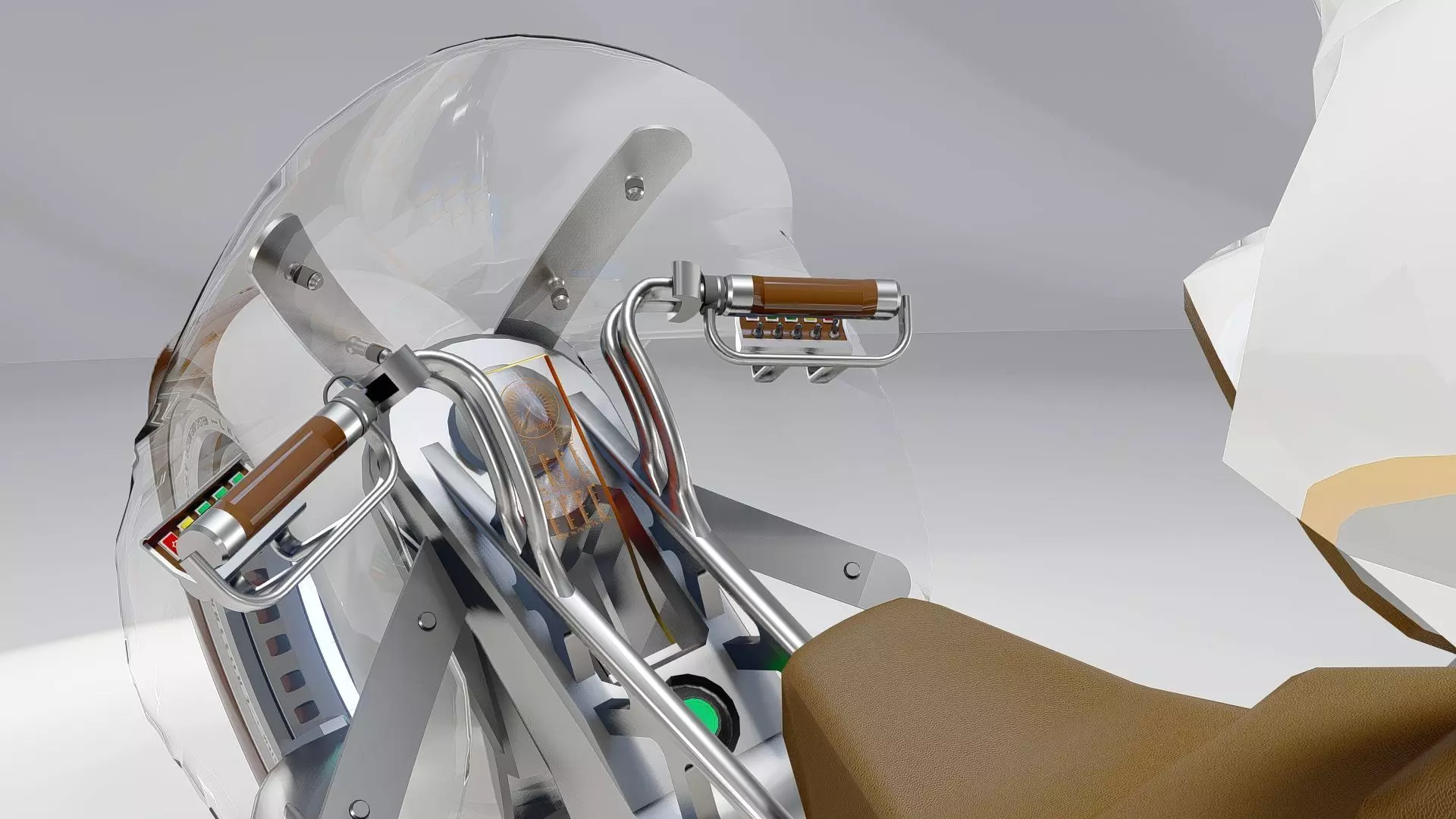 Futuristic Motorcycle 3D model_5