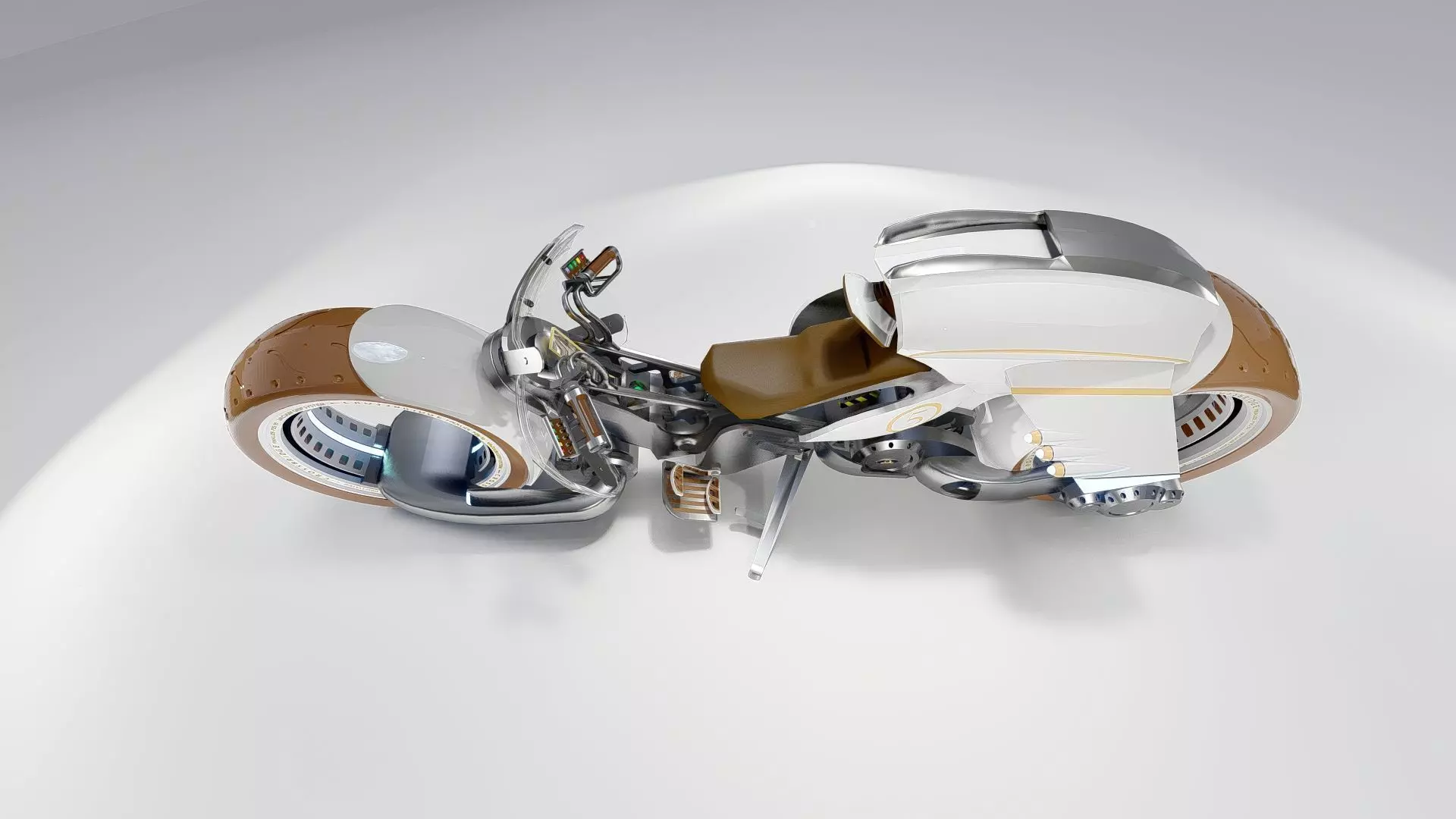 Futuristic Motorcycle 3D model_9
