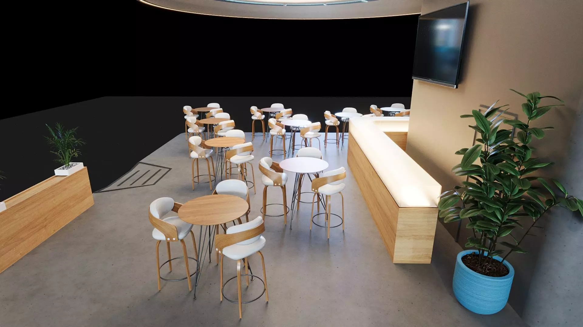 Exhibition Stand - 09m x 09m 3D model - 81m 3D model 3D model_7