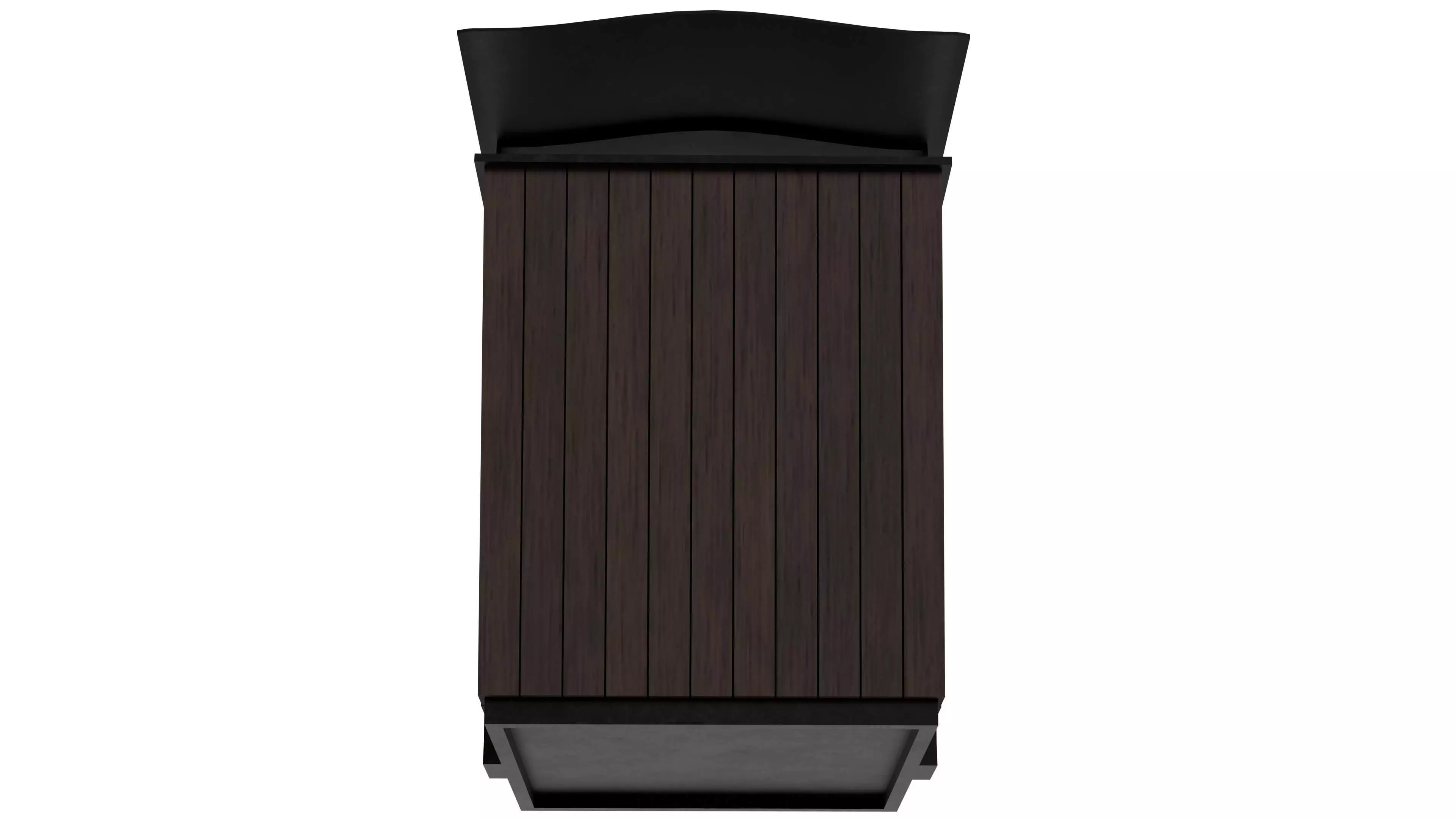 Street Trash Bin V1 Low-poly 3D model_2