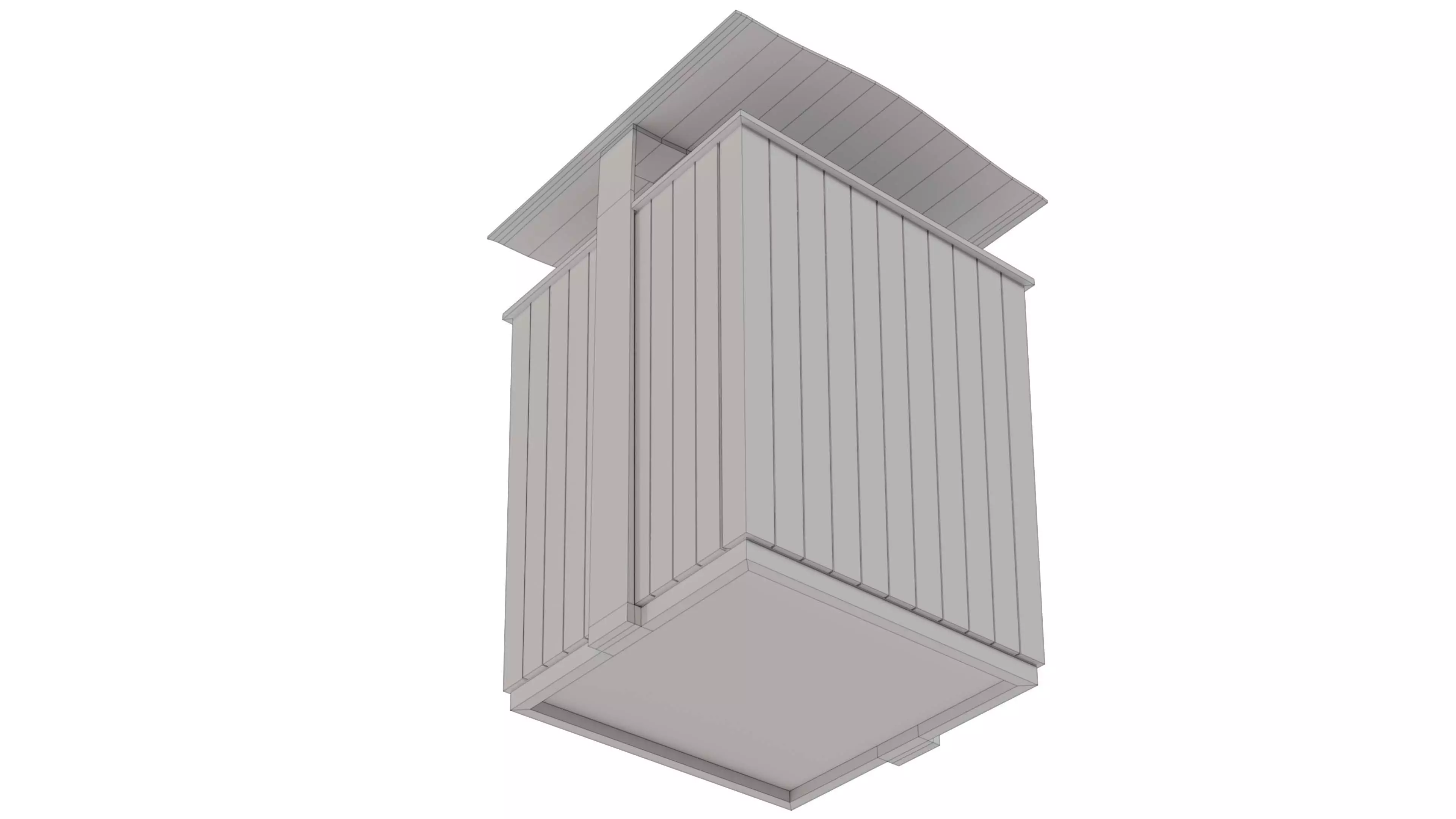 Street Trash Bin V1 Low-poly 3D model_6