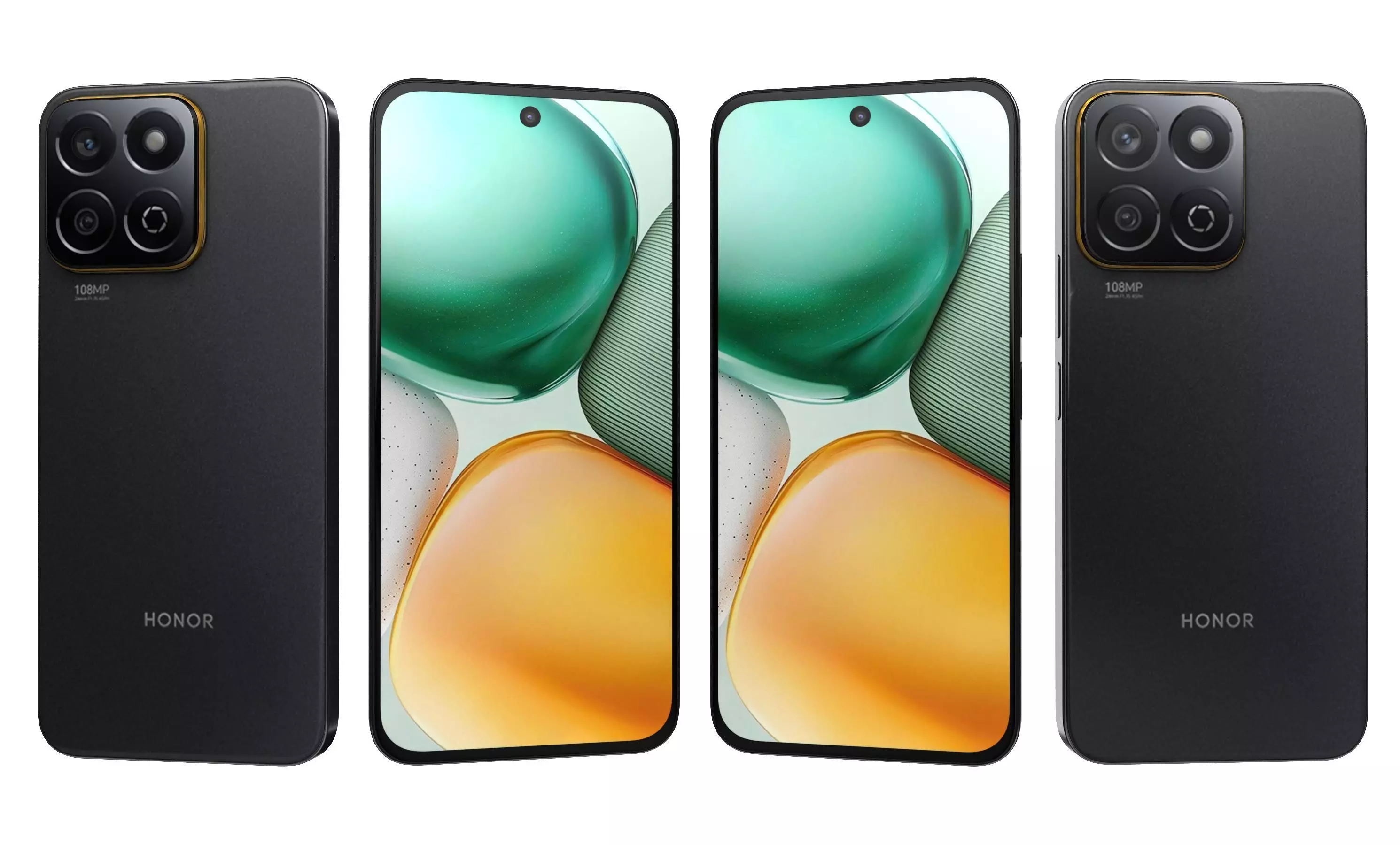 Honor X7c Black 3D model_30