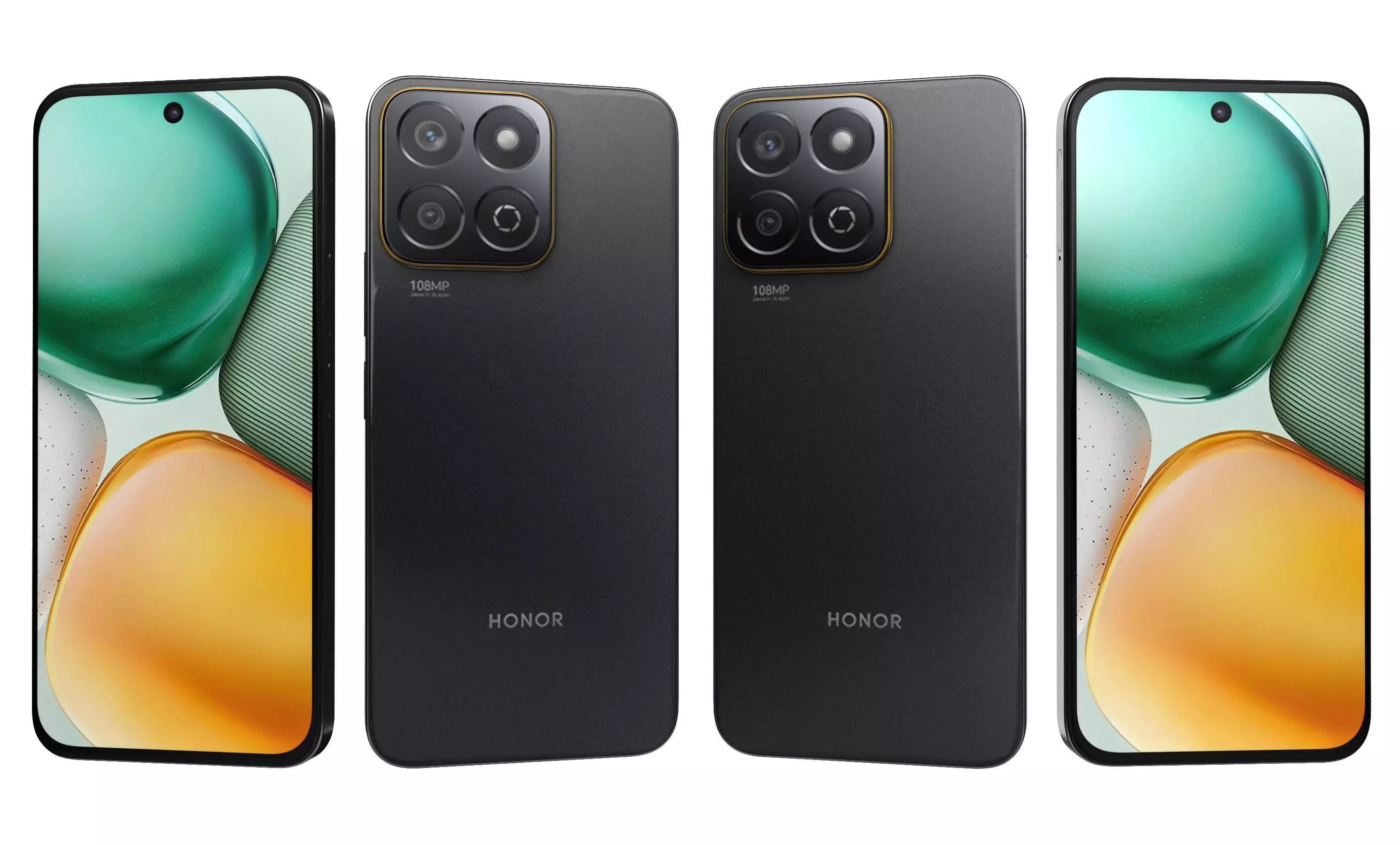 Honor X7c Black 3D model_28