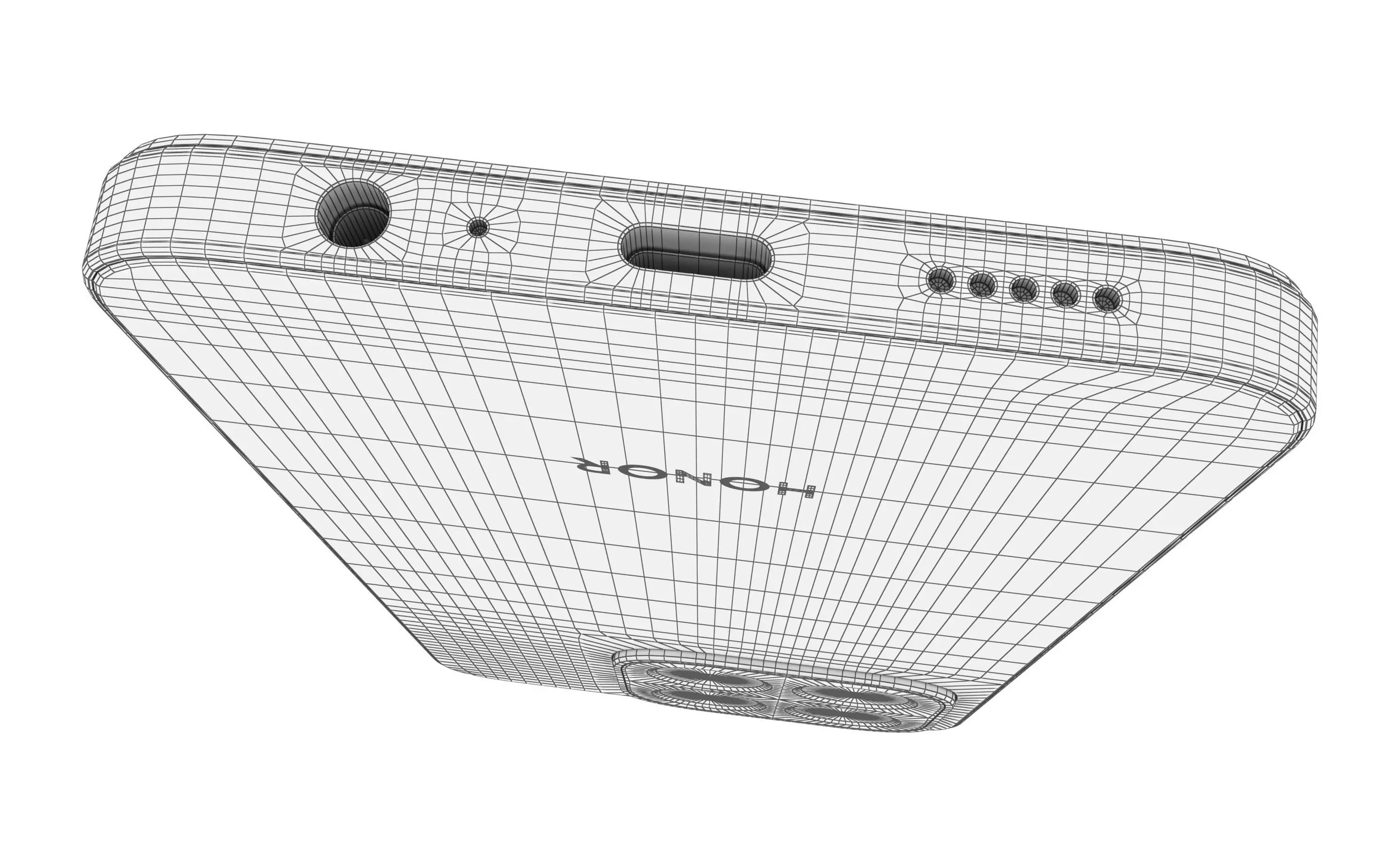 Honor X7c Black 3D model_19