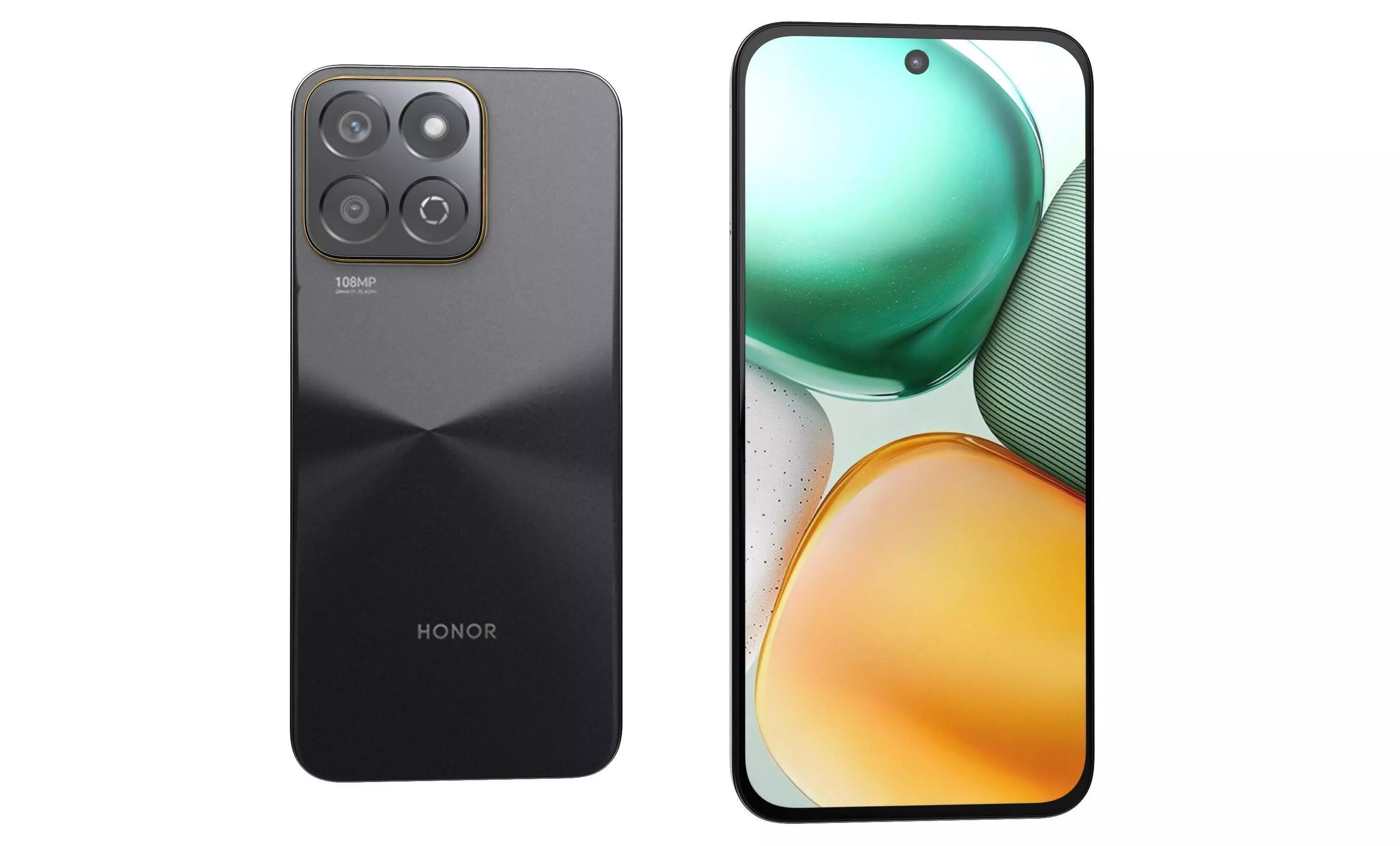 Honor X7c Black 3D model_32