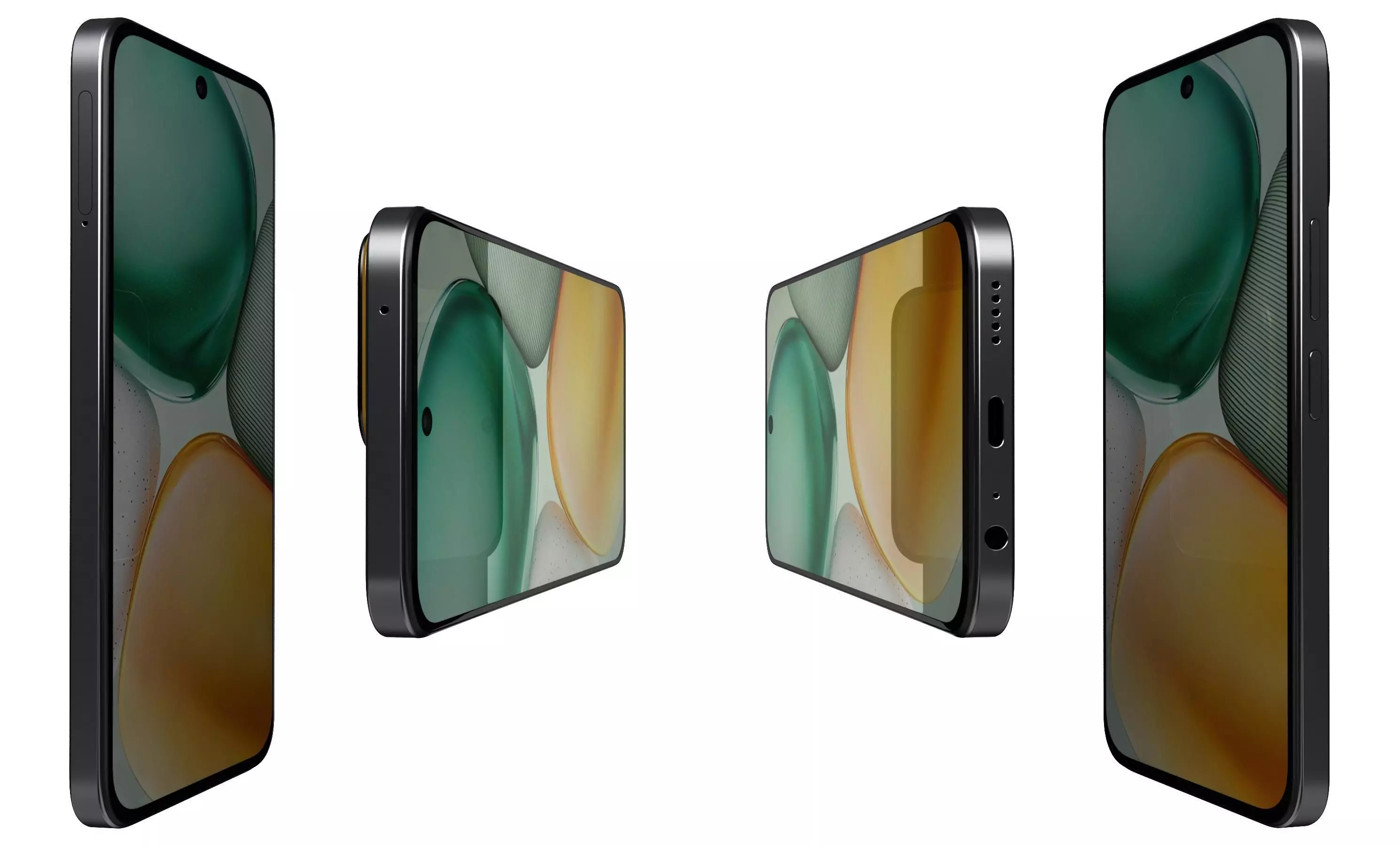 Honor X7c Black 3D model_1