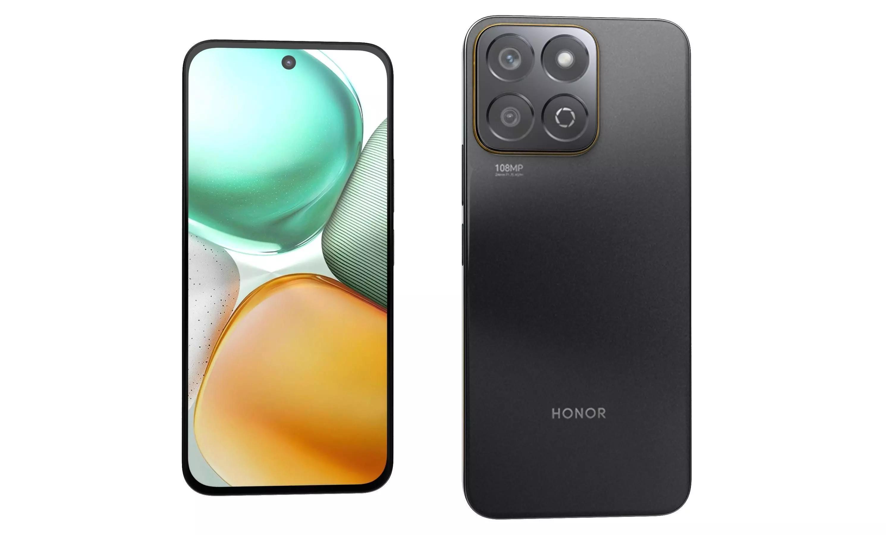 Honor X7c Black 3D model_0