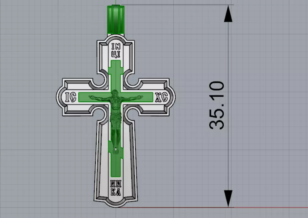 Cross 3D print model_6