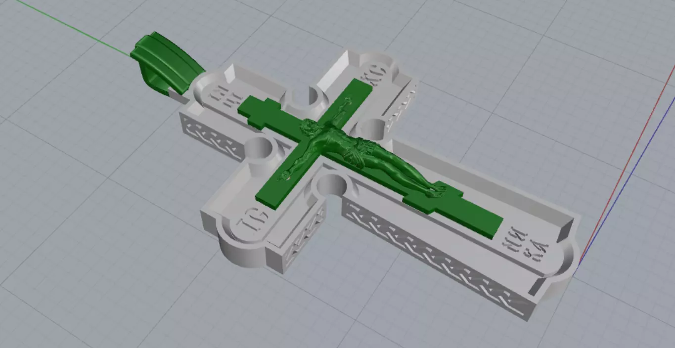Cross 3D print model_8