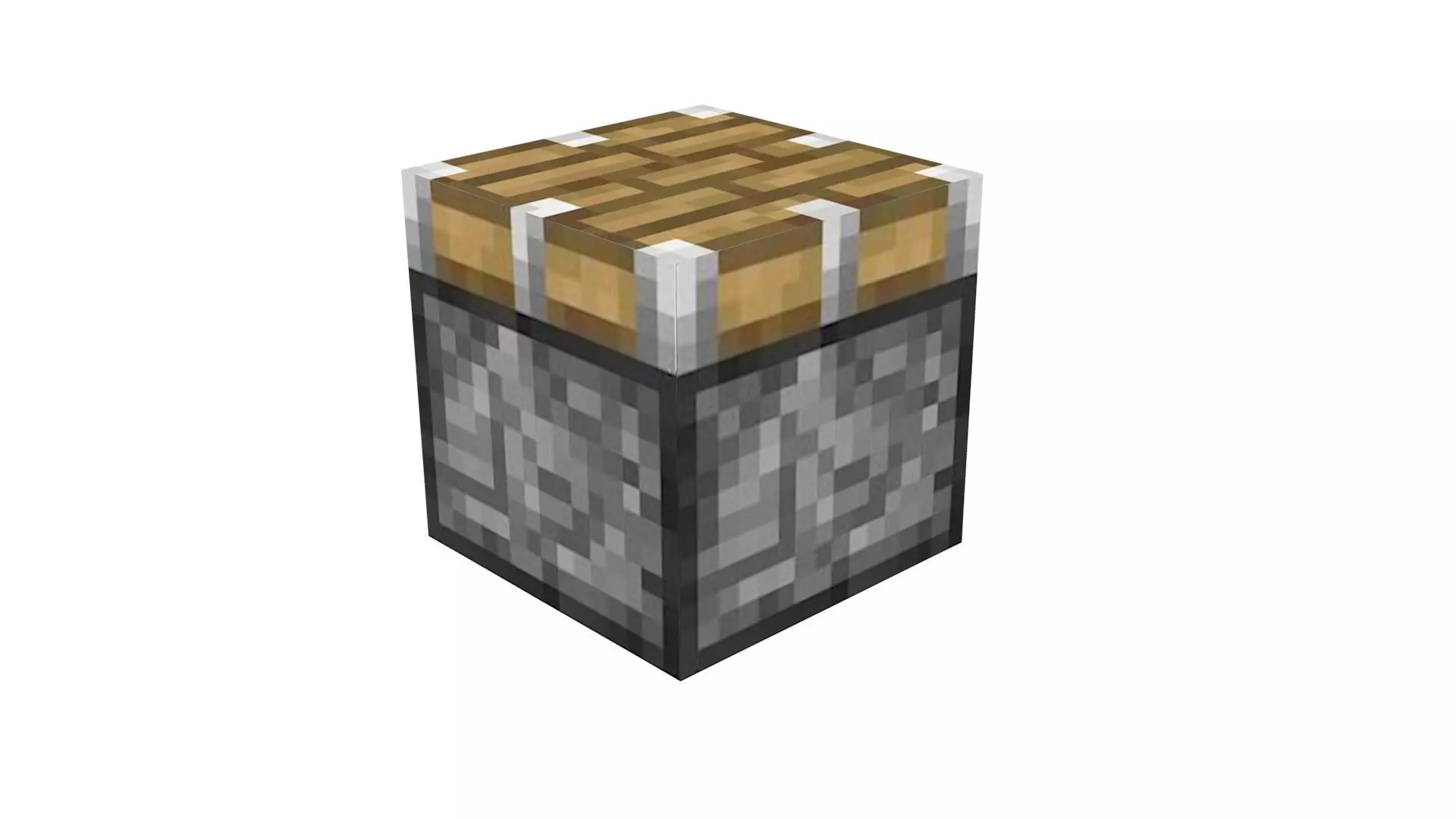 Minecraft Piston 3D model_2