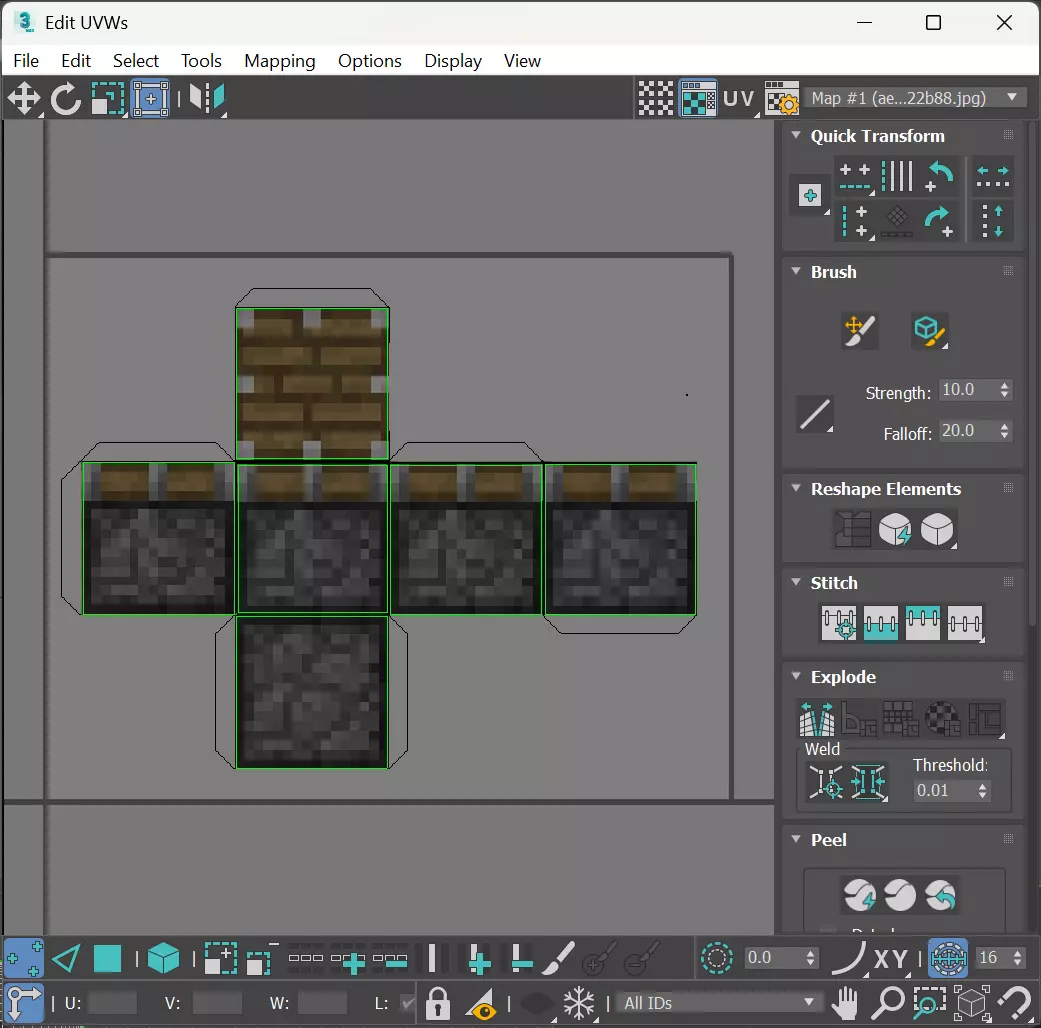 Minecraft Piston 3D model_18