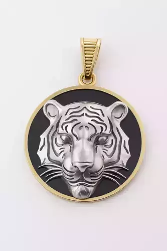 Tiger head pendant