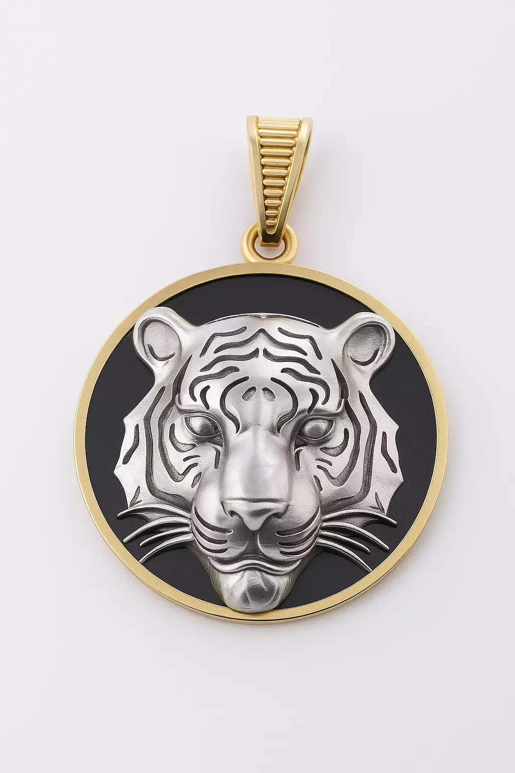Tiger head pendant 3D print model