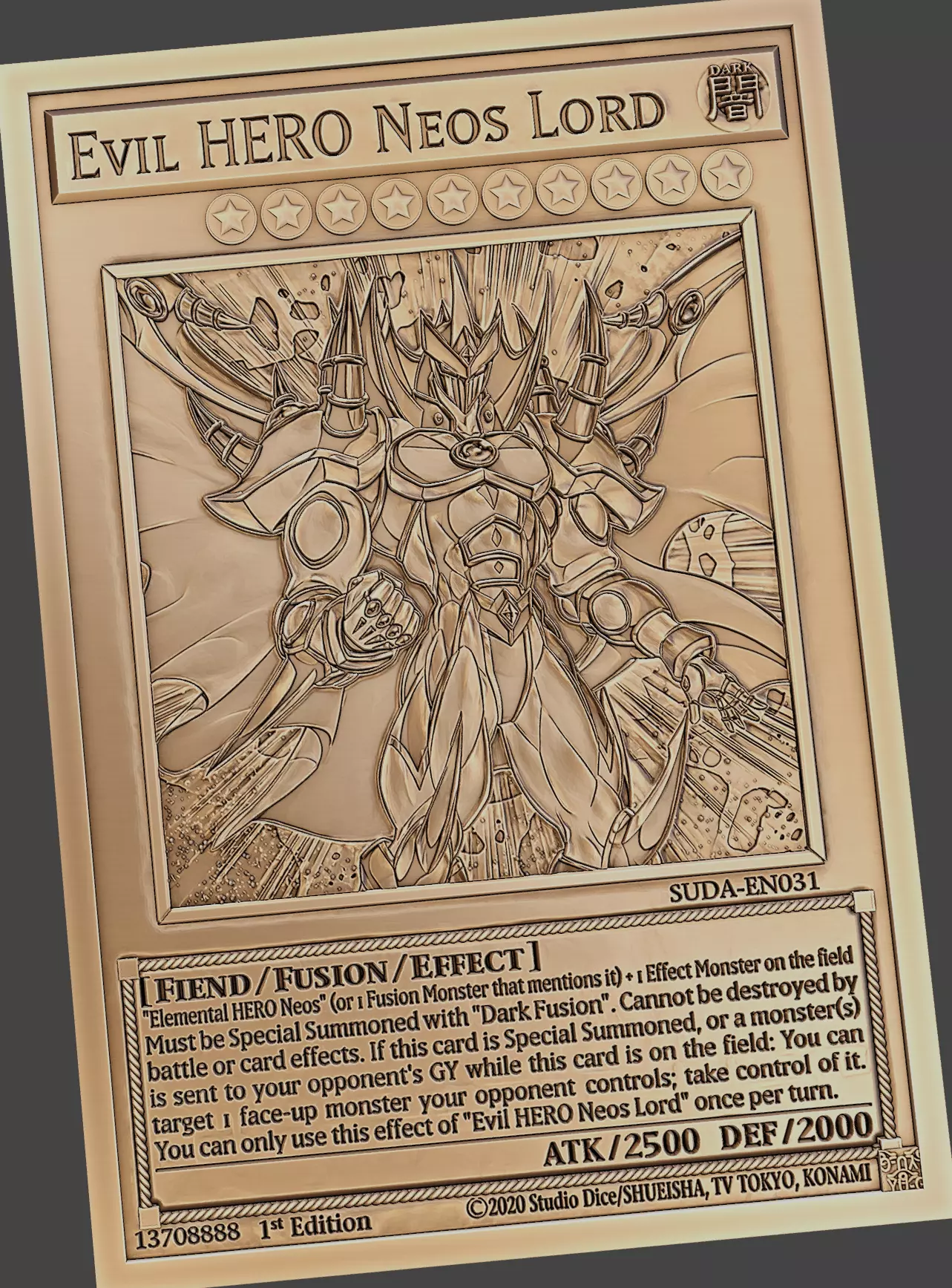 Evil HERO Neos Lord - yu-gi-oh Free 3D print model