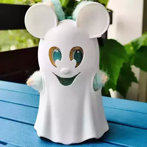 Labubu Kind Mickey Ghost