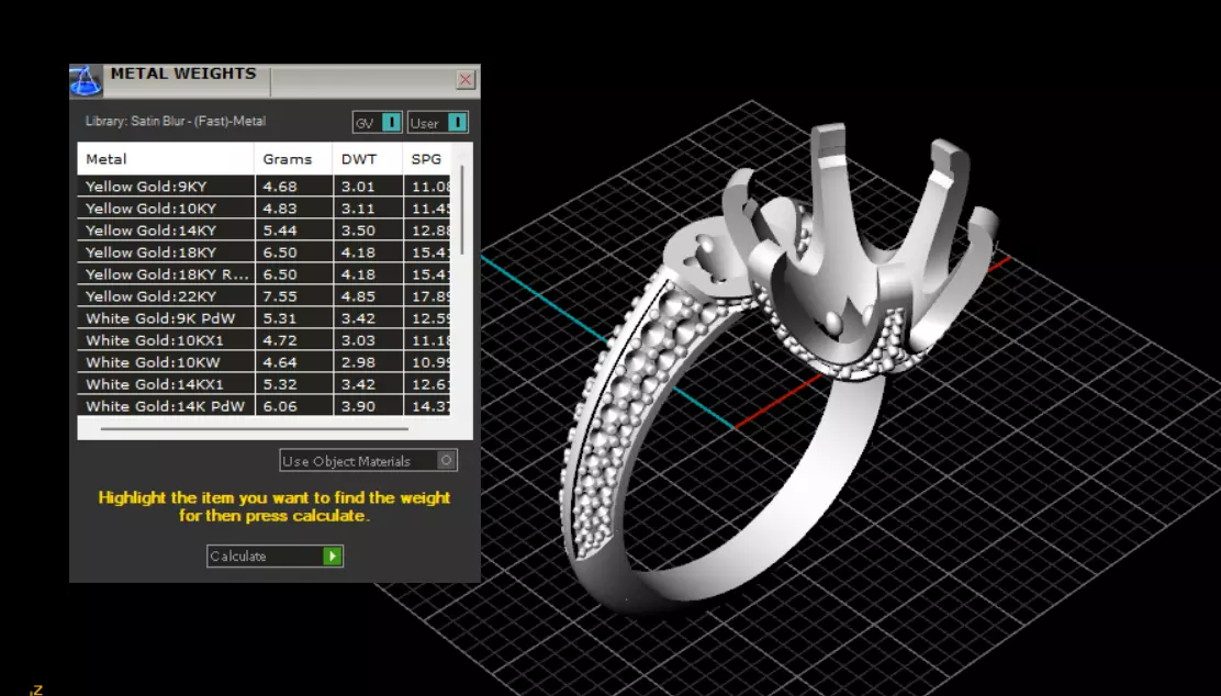 Engagement ring 3D print model_6
