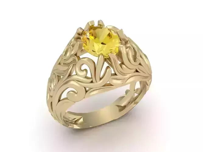 beautiful ring with a pattern