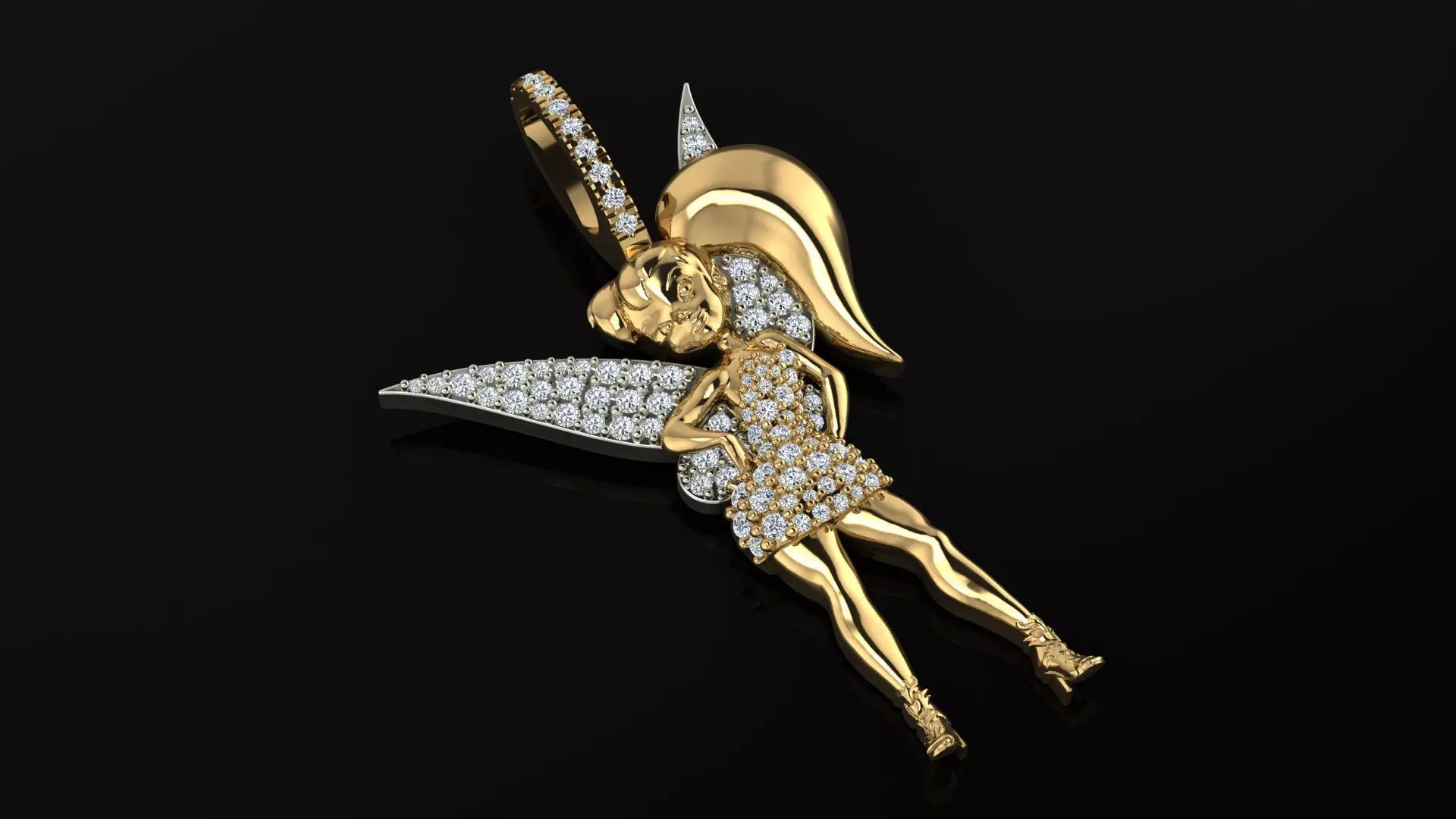 Fairy Pendant 3D print model_3