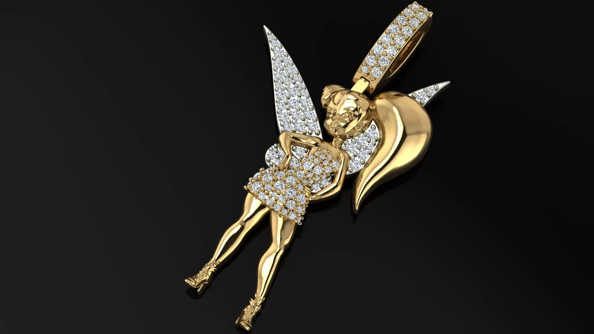 Fairy Pendant 3D print model_1