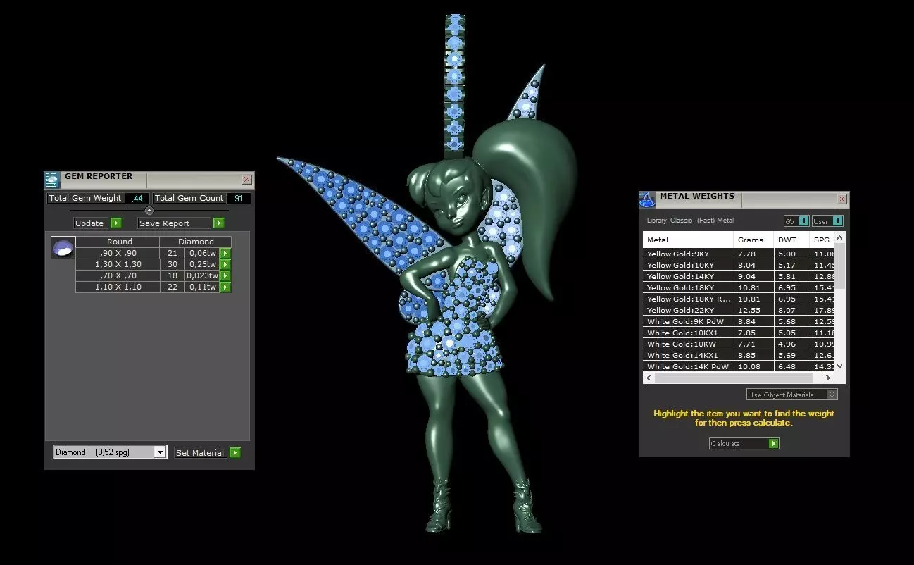 Fairy Pendant 3D print model_4