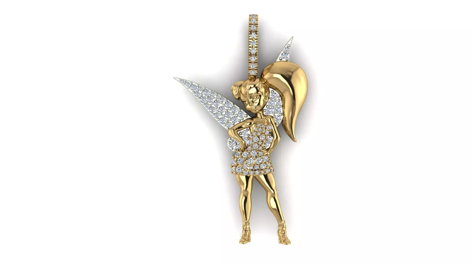 Fairy Pendant 3D print model_0