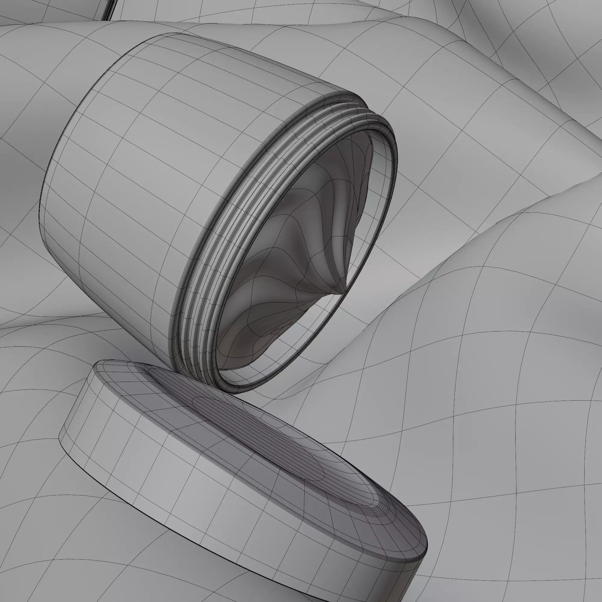 3D Foundation Cream  Realistic Model 3D model_8