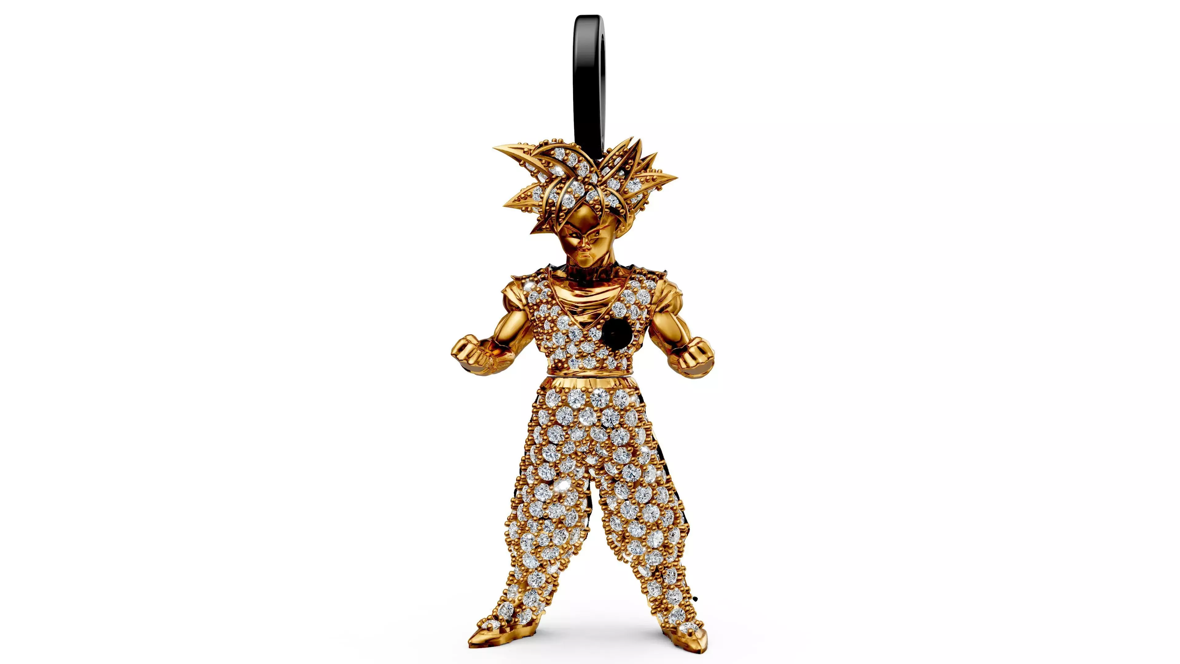 Dije Goku escualizable 3D print model