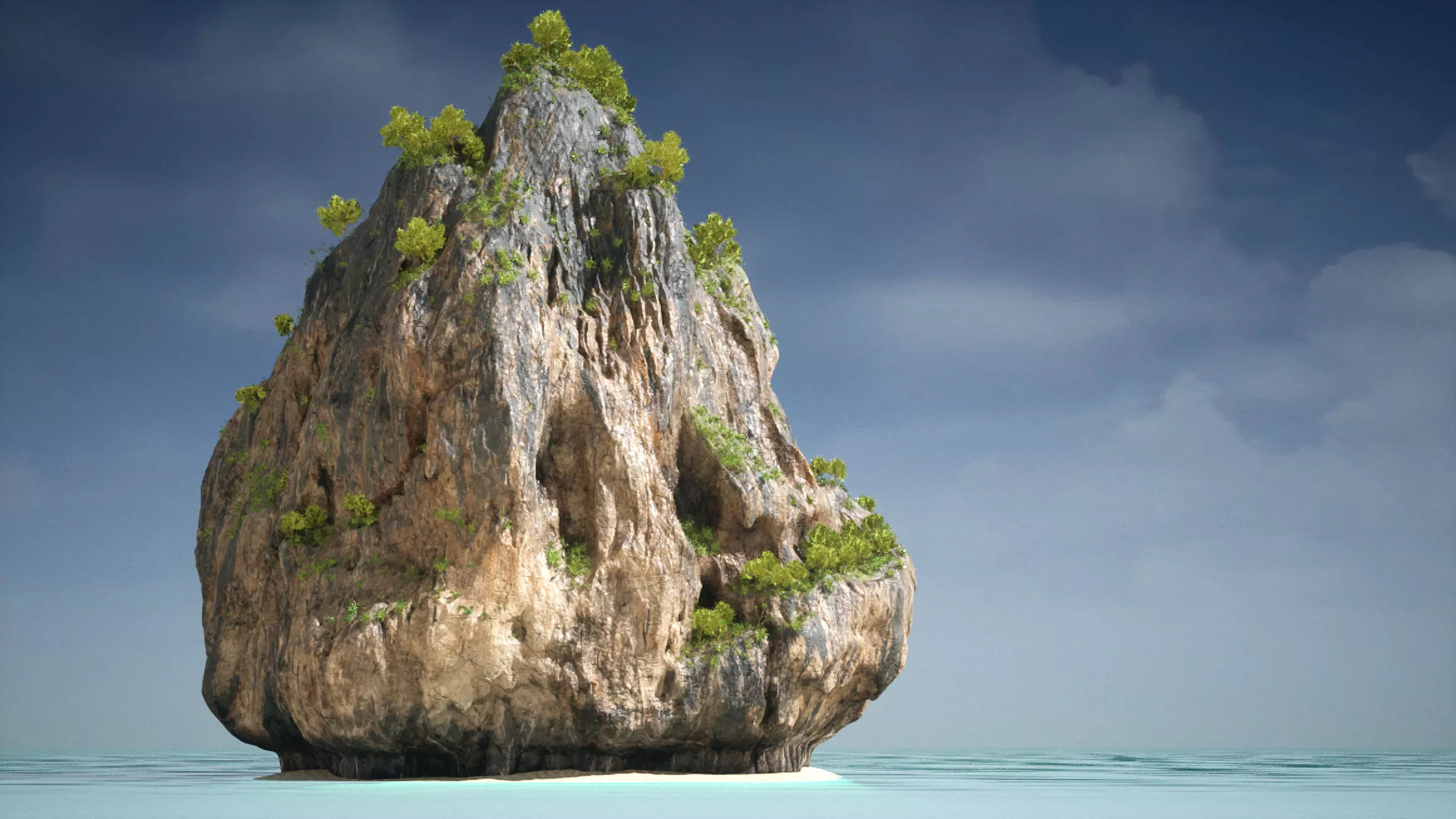 Asian Rocks Pack 8k Textures Low-poly 3D model_14