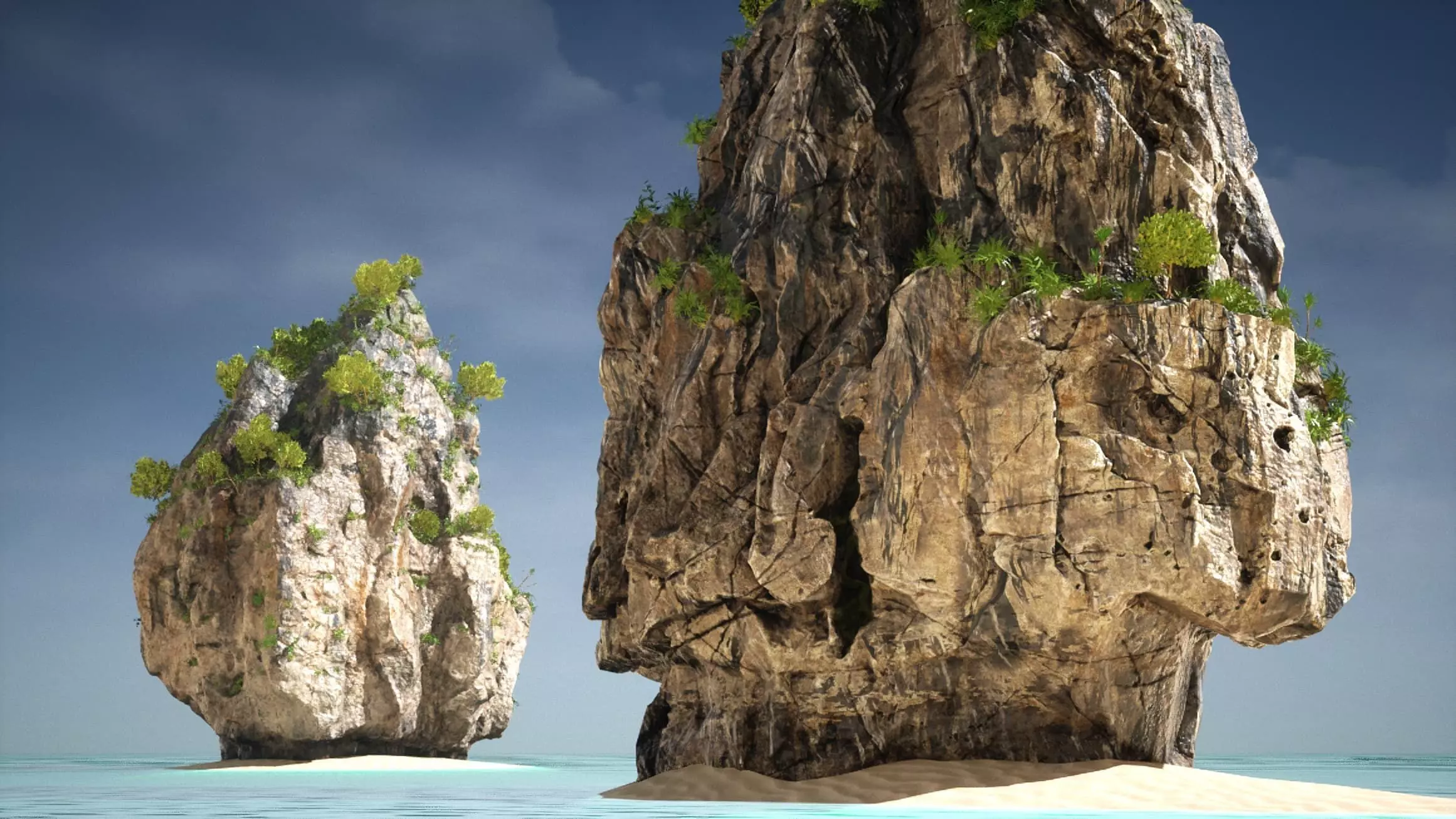 Asian Rocks Pack 8k Textures Low-poly 3D model_13