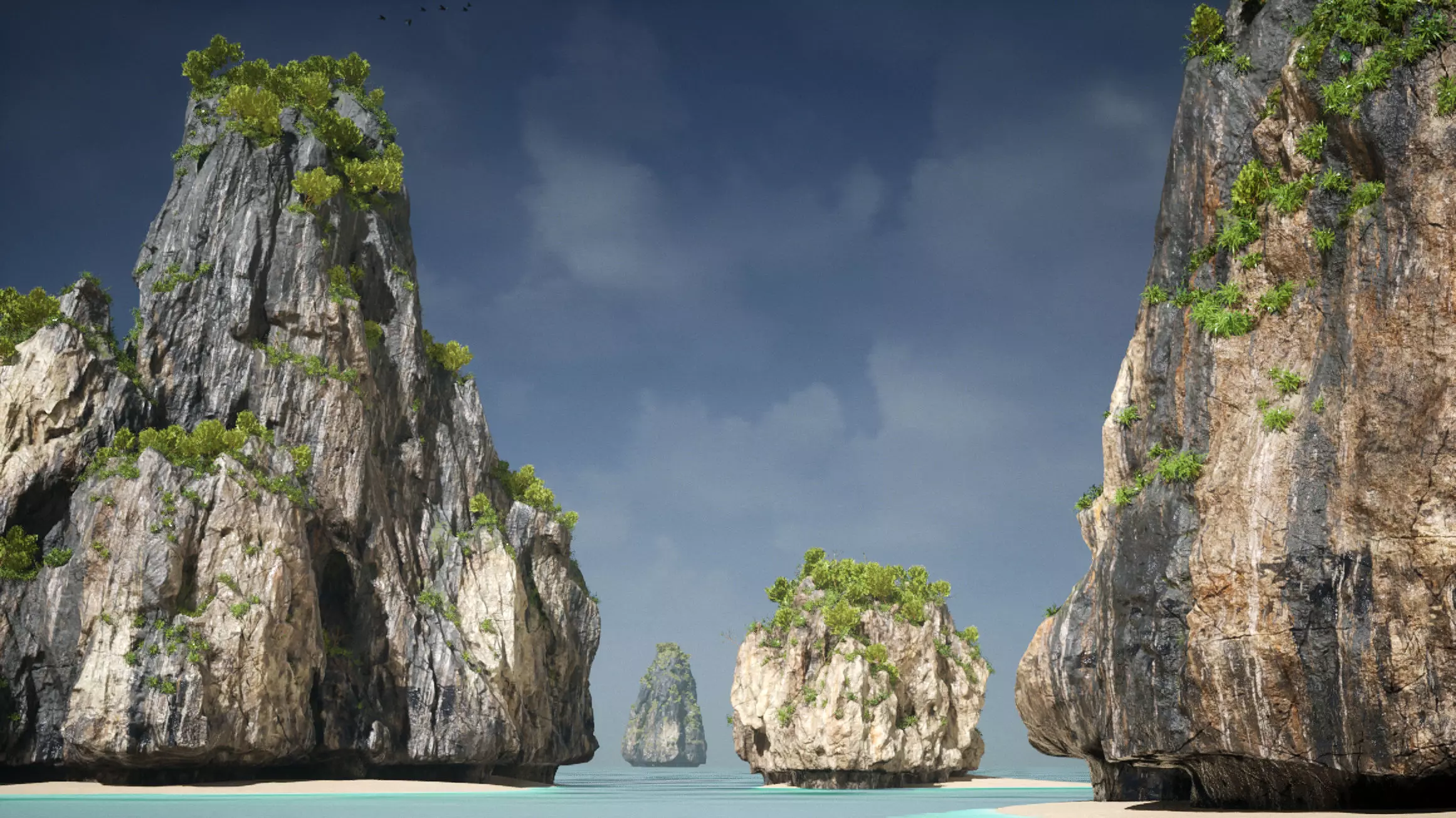 Asian Rocks Pack 8k Textures Low-poly 3D model_6