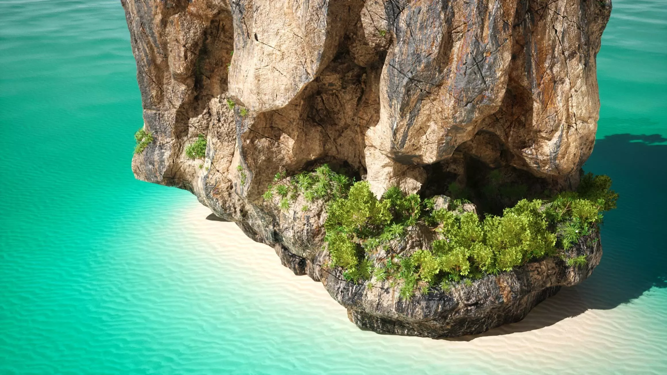 Asian Rocks Pack 8k Textures Low-poly 3D model_8