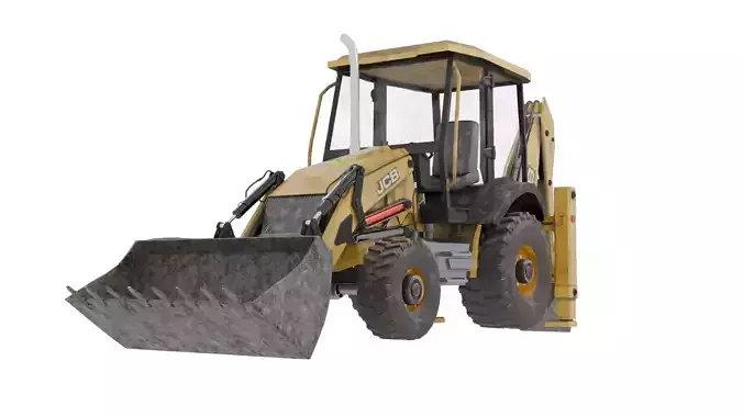 Backhoe loader 3D model