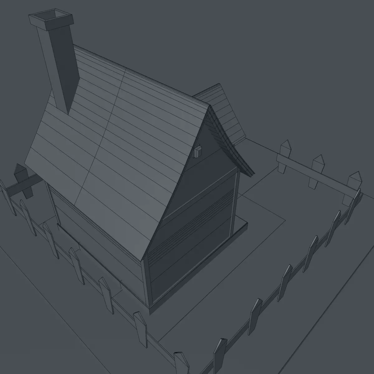 Cartoon House Pack 3D model_60