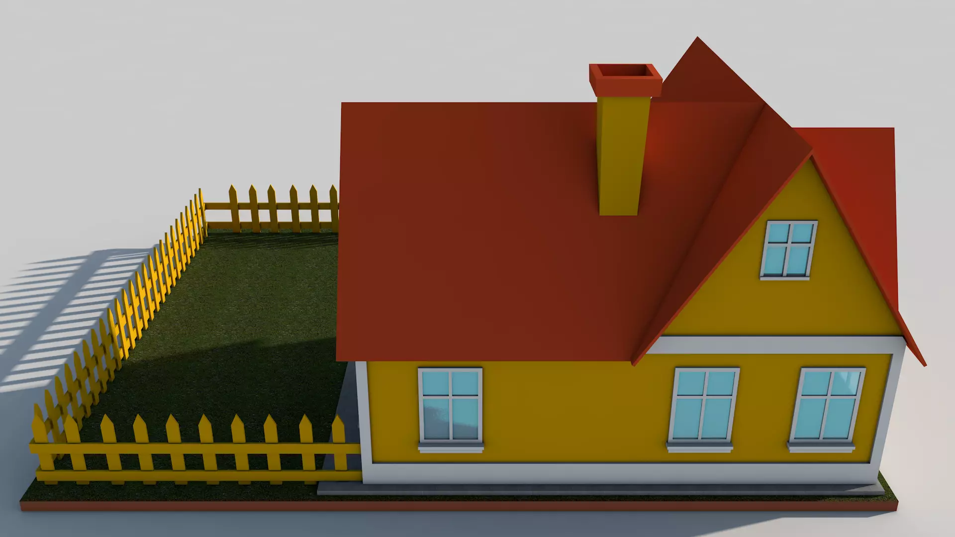 Cartoon House Pack 3D model_27