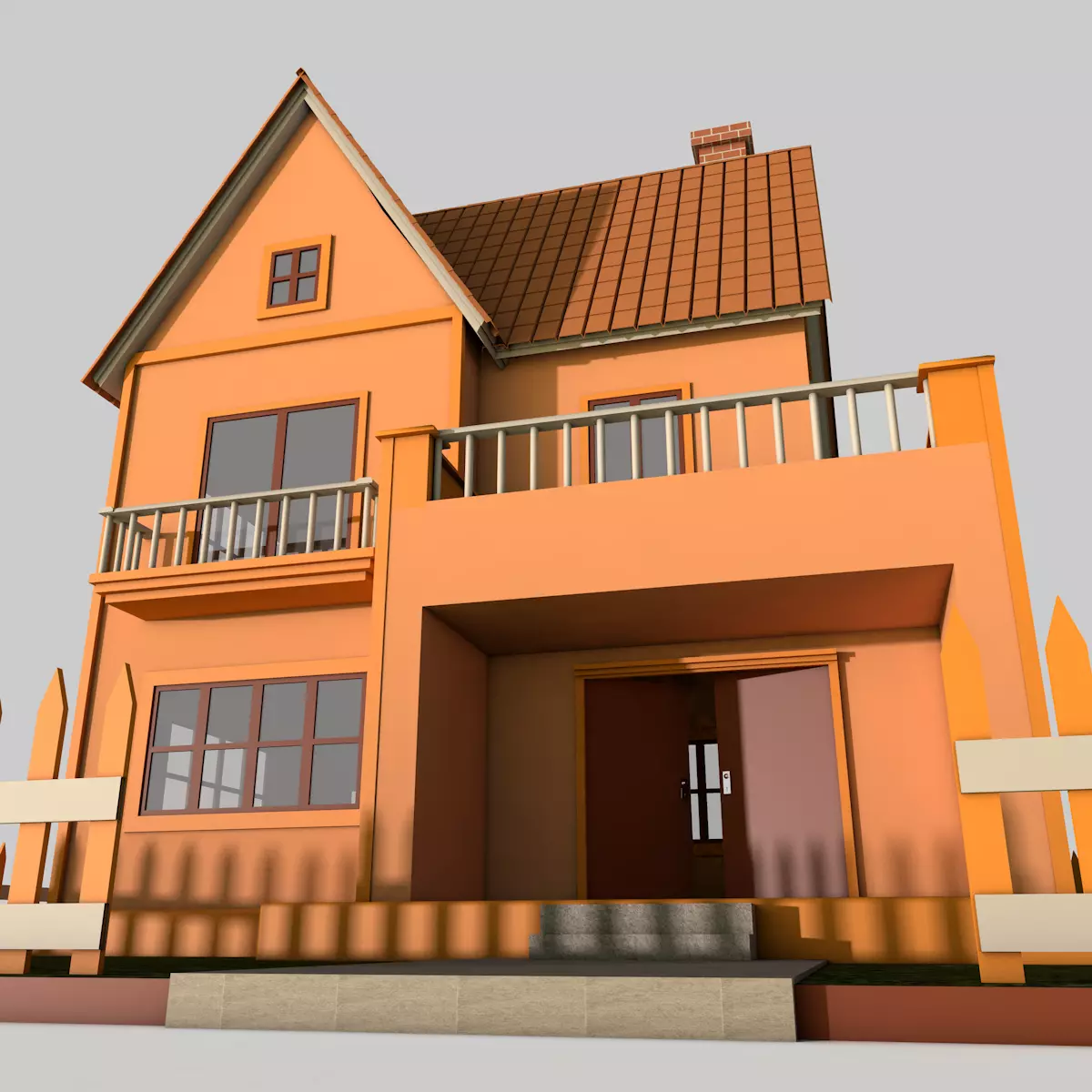 Cartoon House Pack 3D model_30