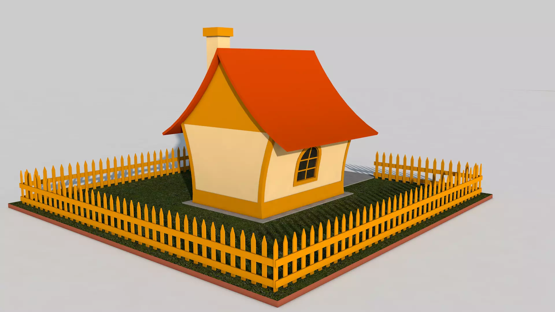 Cartoon House Pack 3D model_38