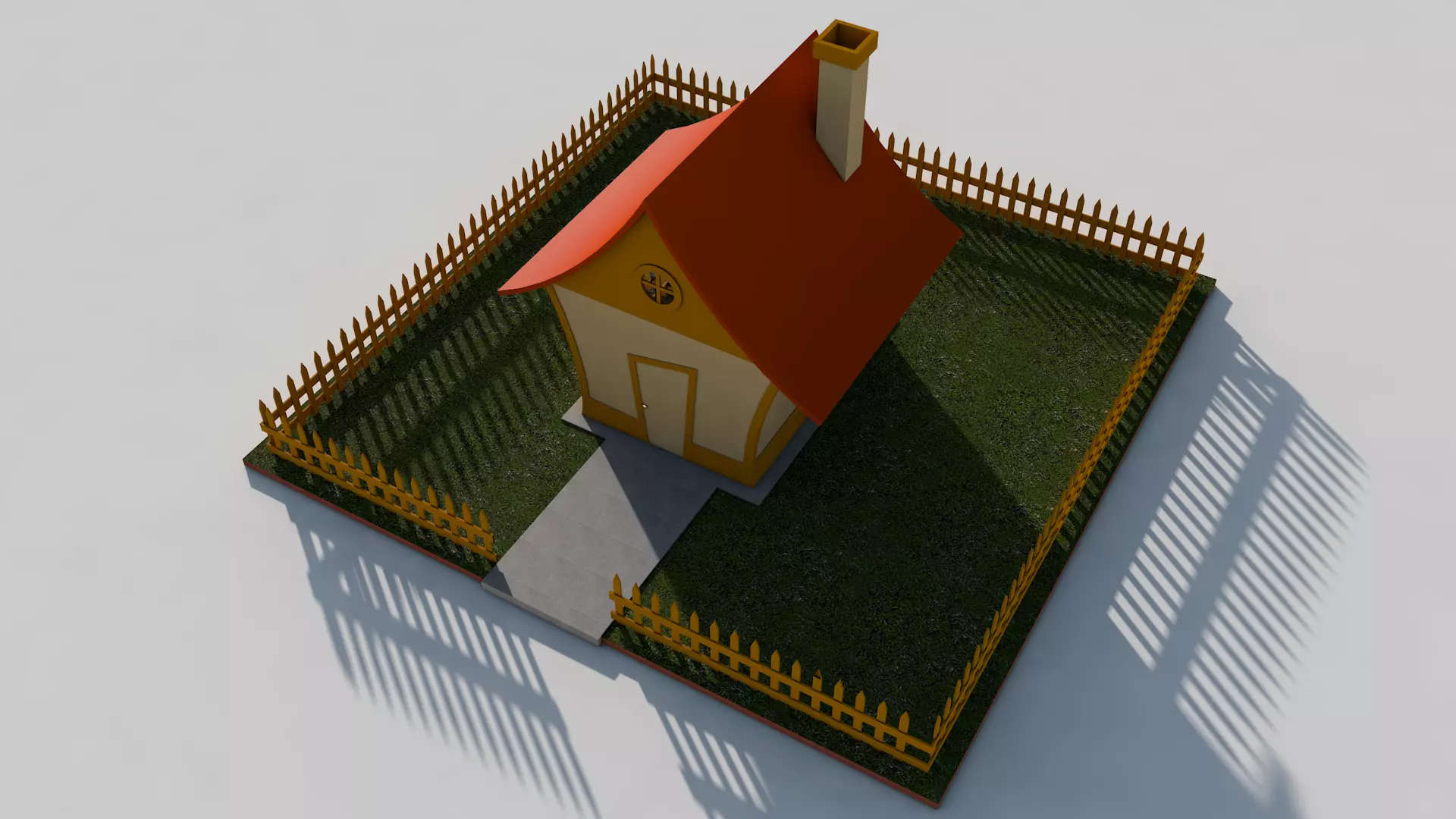 Cartoon House Pack 3D model_37