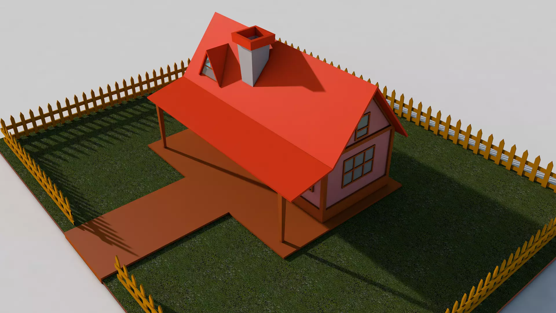 Cartoon House Pack 3D model_33